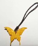 Colgante mariposa (colores: blanco, amarillo, rojo, fucsia, azul, verde o negro)